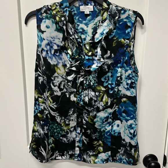 Tahari Arthur S. Levine sleeveless silk shirt - Picture 5 of 5